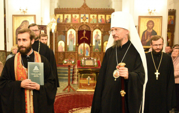 Всенощное бдение в кафедральном соборе Воскресения Христова