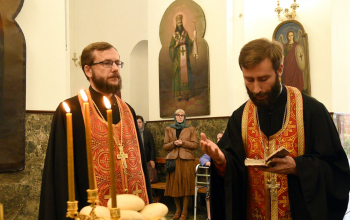 Всенощное бдение в кафедральном соборе Воскресения Христова