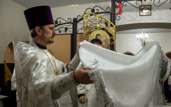 Освящение криптового храма в честь священномучеников Борисовских