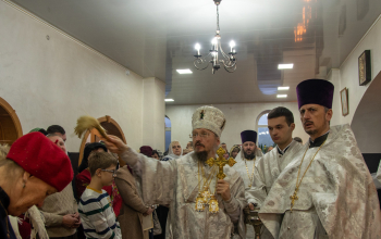 Освящение криптового храма в честь священномучеников Борисовских