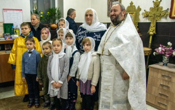 Освящение криптового храма в честь священномучеников Борисовских