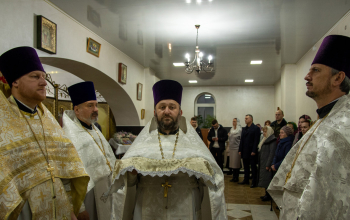 Освящение криптового храма в честь священномучеников Борисовских