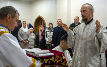 Освящение криптового храма в честь священномучеников Борисовских