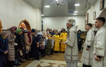 Освящение криптового храма в честь священномучеников Борисовских