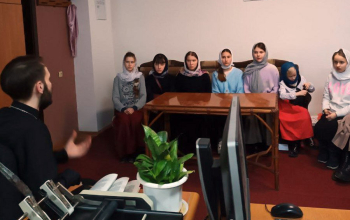 Детско-юношеский хор кафедрального собора Воскресения Христова в Свято-Успенском Жировичском монастыре