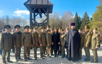 Президент Беларуси  посетил храм Рождества Пресвятой Богородицы в Хатыни