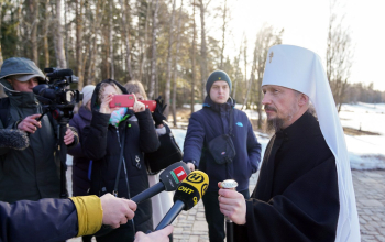 Освящение храма в честь Рождества Пресвятой Богородицы в мемориальном комплексе «Хатынь»