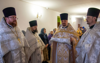 Лазарева суббота. Нижний придел в честь святителя Спиридона Тримифунтского храма Минской иконы Божией Матери г. Смолевичи