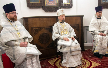 Лазарева суббота. Нижний придел в честь святителя Спиридона Тримифунтского храма Минской иконы Божией Матери г. Смолевичи