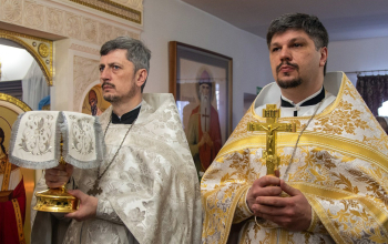 Лазарева суббота. Нижний придел в честь святителя Спиридона Тримифунтского храма Минской иконы Божией Матери г. Смолевичи