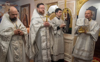 Лазарева суббота. Нижний придел в честь святителя Спиридона Тримифунтского храма Минской иконы Божией Матери г. Смолевичи