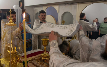 Лазарева суббота. Нижний придел в честь святителя Спиридона Тримифунтского храма Минской иконы Божией Матери г. Смолевичи