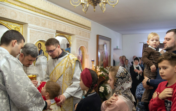 Лазарева суббота. Нижний придел в честь святителя Спиридона Тримифунтского храма Минской иконы Божией Матери г. Смолевичи