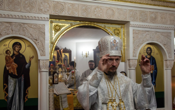 Лазарева суббота. Нижний придел в честь святителя Спиридона Тримифунтского храма Минской иконы Божией Матери г. Смолевичи