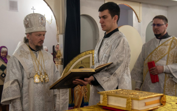 Лазарева суббота. Нижний придел в честь святителя Спиридона Тримифунтского храма Минской иконы Божией Матери г. Смолевичи