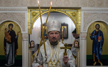 Лазарева суббота. Нижний придел в честь святителя Спиридона Тримифунтского храма Минской иконы Божией Матери г. Смолевичи