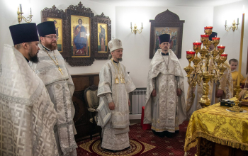 Лазарева суббота. Нижний придел в честь святителя Спиридона Тримифунтского храма Минской иконы Божией Матери г. Смолевичи