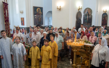 Праздник Преображения в кафедральном соборе Воскресения Христова