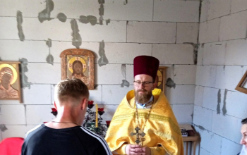 Первая Литургия в аг. Неманица