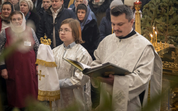 Рождество Христово 2023/2024: Епископ Амвросий совершил Литургию в кафедральном соборе