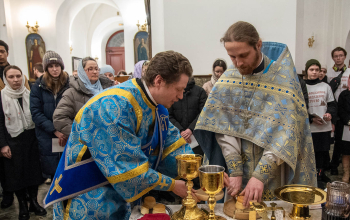 Епархиальная миссионерская Литургия состоялась в кафедральном соборе 