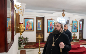 Протоиерей Александр Вербило сопровождал владыку Амвросия в рабочей поездке по храмам Смолевичского благочиния