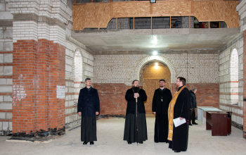 Протоиерей Александр Вербило сопровождал владыку Амвросия в рабочей поездке по храмам Смолевичского благочиния