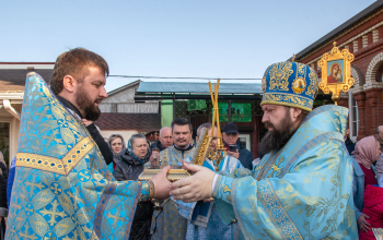 Ковчег с частицей Пояса Пресвятой Богородицы доставлен в кафедральный собор