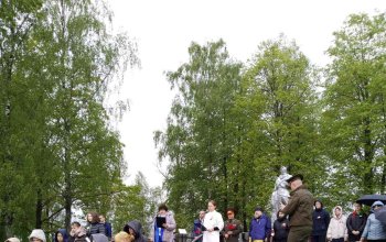 Возложения венков и цветов в д. Маковье