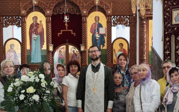 Делегация из г. Калининграда в кафедральном соборе Воскресения Христова