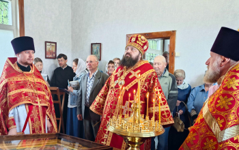 Божественная литургия в храме-часовне в честь мч. Иоанна Воина