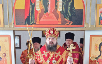 Божественная литургия в храме-часовне в честь мч. Иоанна Воина