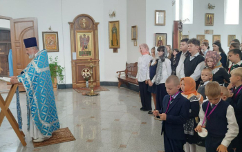 Молебен на предстоящий учебный год