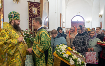 Божественная литургия в день памяти преподобного Амвросия Оптинского