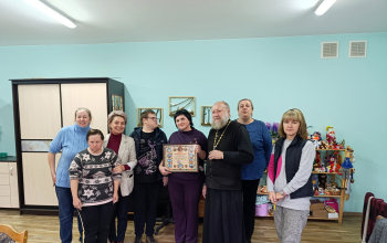 Иерей Александр Лукьянович посетил отделение дневного пребывания инвалидов