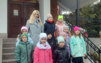 Учащиеся средней школы № 3 в храме Рождества Христова 