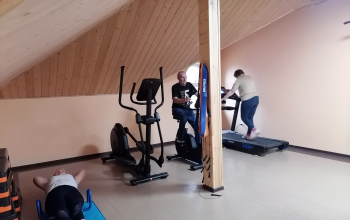 Тренировки в спортивном зале приходского дома