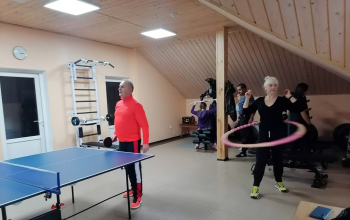 Тренировки в спортивном зале приходского дома