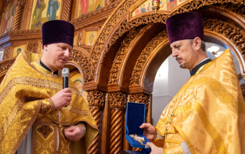 Божественная литургия в храме Рождества Христова в день памяти блгв. вел. кн. Александра Невского