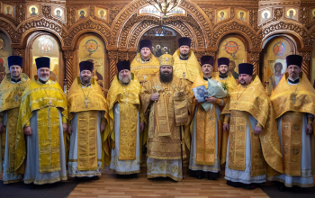 Божественная литургия в храме Рождества Христова в день памяти блгв. вел. кн. Александра Невского