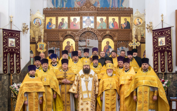 Соборная архиерейская Литургия в кафедральном соборе