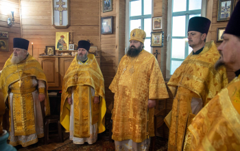 Протоиерей Александр Вербило сослужил епископу Амвросию в храме Рождества Пресвятой Богородицы аг. Худовцы