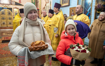 Протоиерей Александр Вербило сослужил епископу Амвросию в храме Рождества Пресвятой Богородицы аг. Худовцы