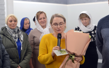 Прихожане храма Рождества Христова поздравили о. Александра с юбилеем