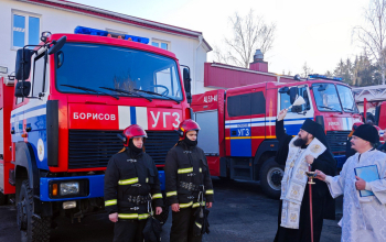 Епископ Амвросий поздравил спасателей с Крещением и профессиональным праздником