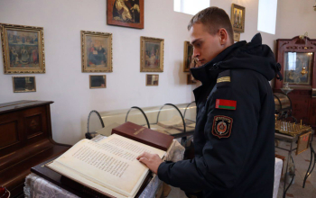 Новое пополнение правоохранителей Борисовщины посетили храм Святого Архангела Михаила