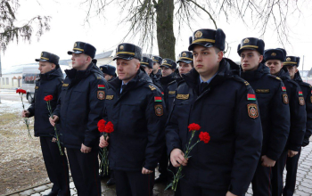 Новое пополнение правоохранителей Борисовщины посетили храм Святого Архангела Михаила