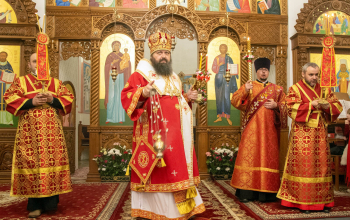 Пасха 2025: Архиерейское богослужение в кафедральном соборе Воскресения Христова