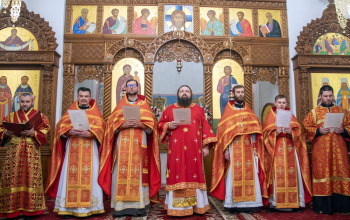 Пасха 2025: Архиерейское богослужение в кафедральном соборе Воскресения Христова