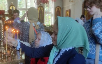 Учащиеся ГУО "Средняя школа № 8" в храме Рождества Христова